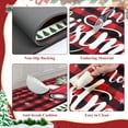 thumbnail image 4 of Christmas Kitchen Rugs Set of 2 Anti-Fatigue Kitchen Mats Cushioned Red Plaid Christmas Truck Kitchen Rugs Buffalo Checker Kitchen Mats and Rugs for Xmas 17"x27.5"+17"x47", 4 of 6