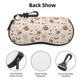 thumbnail image 3 of Honeii Chicken With Floral Print Neoprene Glasses Case,Spacious for Sunglasses and Eyeglasses,Zipper Eyeglass Case With Belt Clip, 3 of 5