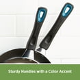 thumbnail image 6 of Farberware 12-Inch Dishwasher Safe Non-Stick Teal Deep Frying Pan/Fry Pan/Skillet,Teal, 6 of 6