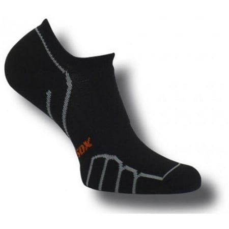 VT 0510 Ghost Ultra Light Weight Running Socks, Black-Silver - Extra (Best Socks For Ultra Running)