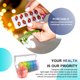 thumbnail image 5 of Contenedor de pastillas, portátil, de viaje, semanal, estuche para tabletas, bolsillo, caramelo, a prueba de polvo, a prueba de humedad, Almacenamiento y organización del hogar transparente colorido Advancent HA059754-01, 5 of 6