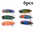 thumbnail image 1 of Bangcool 6PCS 1.38'' Fishing Bait Mini Portable Floating Fish Bait Fishing Hook Bait, 1 of 10
