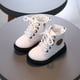 thumbnail image 1 of Botas Martin de otoño e invierno para niños, botas antideslizantes de cuero suave para niños y niñas, botines con cremallera y cordones para bebés, 1 of 5