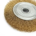 thumbnail image 3 of 100-250mm Soft Flat Brass Copper Wire Brush Polishing Wheel Crimped for Grinder, 3 of 6