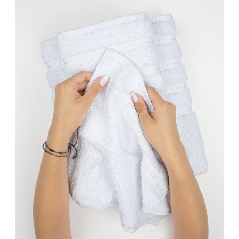 American Soft Linen Hand Towels, Hand Towel Set of 4, 100% Turkish Cotton  Hand Towels