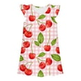 thumbnail image 1 of Pyjamas pour Filles Tout-Petits Enfants Filles Été Manches à Volants Robe de Nuit Imprimé Dessin Animé Coupe Ample Vêtements de Maison Pyjamas pour Enfants Rouge Melon D\'eau 6 Ans-7 Ans, 1 of 2