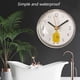 thumbnail image 4 of Reloj de pared con ventosa mini, elegante y sencillo, para baño, antivaho, resistente al agua, para cocina, 4 of 6