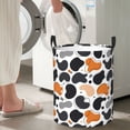 thumbnail image 4 of Abstract irregular shapes pattern Laundry Basket, Laundry Hamper Waterproof Laundry Bag Clothes Hamper Laundry Bin with Handles for Bedroom, Living Room, Kids Room-#, 4 of 5