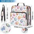 thumbnail image 2 of FORMRS Zipper Binder with Shoulder Strap 2-inch Ring 500 Sheet Capacity File Bag, Pastel Easter Pattern, 2 of 5