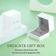 thumbnail image 6 of Beautlace Heart Birthstone Halo Ring,Butterfly 925 Sterling Silver Adjustable Birthstone Open Band Rings Birthday Christmas Valentines Jewelry Gifts for Women Mom-June, 6 of 11