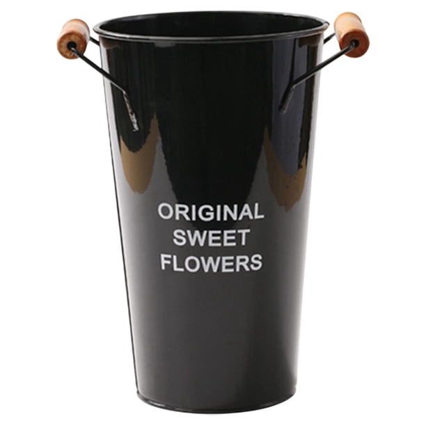 Maceta contenedora de hielo ligera y versátil para decoración del hogar, suministros de jardinería Negro