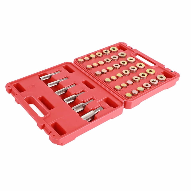 Kit de reparación de Rosca de Cárter de Aceite, Juego Completo de Tapones de Deneze de Caja de Cambios M13 M15 M17 M20 M22, Caja Roja