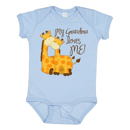 

Inktastic My Grandma Loves Me! Gift Baby Boy or Baby Girl Bodysuit