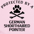 thumbnail image 2 of CafePress - Protected By A German Shorthaired Pointer Body Sui - Baby Light Bodysuit, Size Newborn - 24 Months, 2 of 4