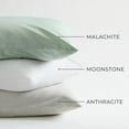 thumbnail image 6 of Shuteye Supply Pillow Case Set, 2.5 Collection, Set of 2 Cotton Pillowcases, King 20 x 40 Inch, Cream Anthracite, 6 of 7
