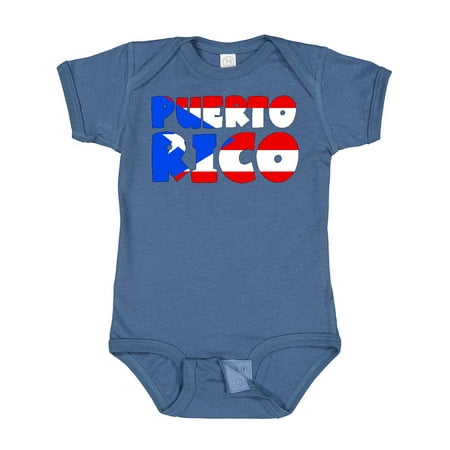 

Inktastic Puerto Rico Flag in Text Gift Baby Boy or Baby Girl Bodysuit