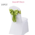 thumbnail image 2 of Elegant Satin Wedding/Party Chair Cover Sashes/Bows - Double-Layer Bow Ribbon Tie Back Sash-10Pcs, 2 of 6