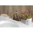 thumbnail image 2 of Kingston Brass KB1603AL Heritage 4 in. Centerset Bathroom Faucet, Antique Brass, 2 of 5