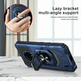 thumbnail image 6 of 6goodeals Series For Nokia C200 Case with Tempered Glass Screen Protector, Full-Body [Military-Grade], Magnetic Car Mount Ring Holder, Heavy-Duty Case - Blue, 6 of 6