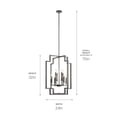 thumbnail image 2 of 43966PN Kichler Lighting Downtown Deco - 8 Light Pendant - with Transitional inspirations - 32.5 inches tall by 24 inches wide-Polished Nickel Finish, 2 of 6