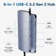 thumbnail image 2 of Hub USB C 8 en 1 Rytaki Pro con HDMI 4K @60Hz, 3 USB-C de 10 Gbps, 2 of 7