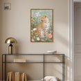 thumbnail image 3 of Leopard Spring Canvas Vintage Animal Art by Art Remedy, Gold Frame, 20" x 30", 3 of 7