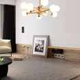 thumbnail image 4 of Abat-jour Rond en Verre Givré de Style Européen Simple et Chic pour Lampe de Table, 4 of 8
