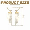 thumbnail image 7 of DESIGNICE Statement Earrings for Women,Flowing Tassel Motion Dangle Earrings for Women,Gold Statement Earrings Wife Girlfriend Fashion Jewelry Accessories Gift,Style1, 7 of 7