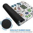 thumbnail image 6 of Long Mouse Pads for Desk,Blue Football Game Icons Pattern Desk Mats on Top Of Desks, Desk Mouse Pad Extra Large with 3mm Non-Slip Base and Stitched Edge for Gaming,Office,Work,Home 35.4"x15.7", 6 of 6