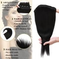 thumbnail image 2 of MY-LADY 10''-24'' 5 Clips in Human Hair Extensions Thick Real Natural Hair Pieces 100% Full Head Remy Hair 20inch #01 Jet Black(Heavy), 2 of 8