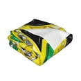 thumbnail image 2 of Throw Blanket Jamaica Jamaican Kingdom Flag Soft Cozy Fleece Flannel Blanket Home Decor for Couch Sofa Bed 40"x30", 2 of 7