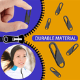 thumbnail image 3 of 30 Pcs Zipper Pull Replacement Zipper Repair Kit Zipper Slider Pull Tab Universal Zipper Fixer Metal Zipper Head (Black), 3 of 6