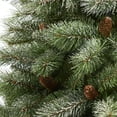 thumbnail image 4 of 6ft. Snowed French Alps Mountain Pine Artificial Christmas Tree with 583 Bendable Branches and Pine Cones, 4 of 6