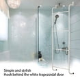 thumbnail image 3 of Bewildely Estante de almacenamiento con gancho para toallas, soporte para ropa, puerta, mano de obra fina, tamaño compacto, instalación práctica, Juegos de accesorios de baño Bewildely HA077564-00B, 3 of 6