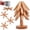Beech, variant on Set of 4 Wooden Trivets Foldable Heat Resistant Pots and Pans Hot Dishes Wooden Mat Kitchen Table Accessories 8" Diameter Tree Shape Trivet Set Coasters
