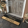 thumbnail image 3 of VHC Brands Welcome To Our Home Black Tan Coir Rug Rect 17x48, 3 of 5