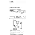 thumbnail image 2 of Prime Line Products 4382206 Clip Double Wing Flush Zinc Plate Pack Of 72, 2 of 3