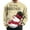 Yellow, variant on SXcggal Men's Christmas Snowman Print Pullover Long Sleeve Round Casual Sweatshirt Loose Trendy Warm Men Sweatshirt Top