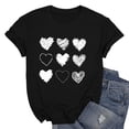 thumbnail image 6 of TRUBKH Womens Tops Valentines Day Valentines Day Tops Valentines Day Top Fitted Graphic Tees for Women Fall T Shirts for Women Ladies Tops and Blouses Women's Graphic Tees Dark Gray 3xl, 6 of 7