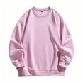thumbnail image 2 of AherBiu Sweatshirts pour Hommes Col Rond Léger Pull Décontracté Automne Hiver Couleur Unie Classique Gym Entraînement Athlétique Course, 2 of 3