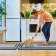 thumbnail image 6 of Kitchen Floor Mat [2 PCS] Cushioned Anti-Fatigue Kitchen Rug, Waterproof Non-Slip Kitchen Mats and Rugs Ergonomic Comfort Standing Foam Mat for Office, Sink, Laundry(Stylish Blue), 6 of 6