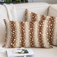 thumbnail image 2 of Brown Gradient Throw Pillow Covers, White Polka Dots Country Abstract Soft Breathable Pillow Cases with Invisible Zipper for Sleeping, Toddler Pillowcases for Couch Bed Sofa Chair 12x20 Inches, 2 of 9
