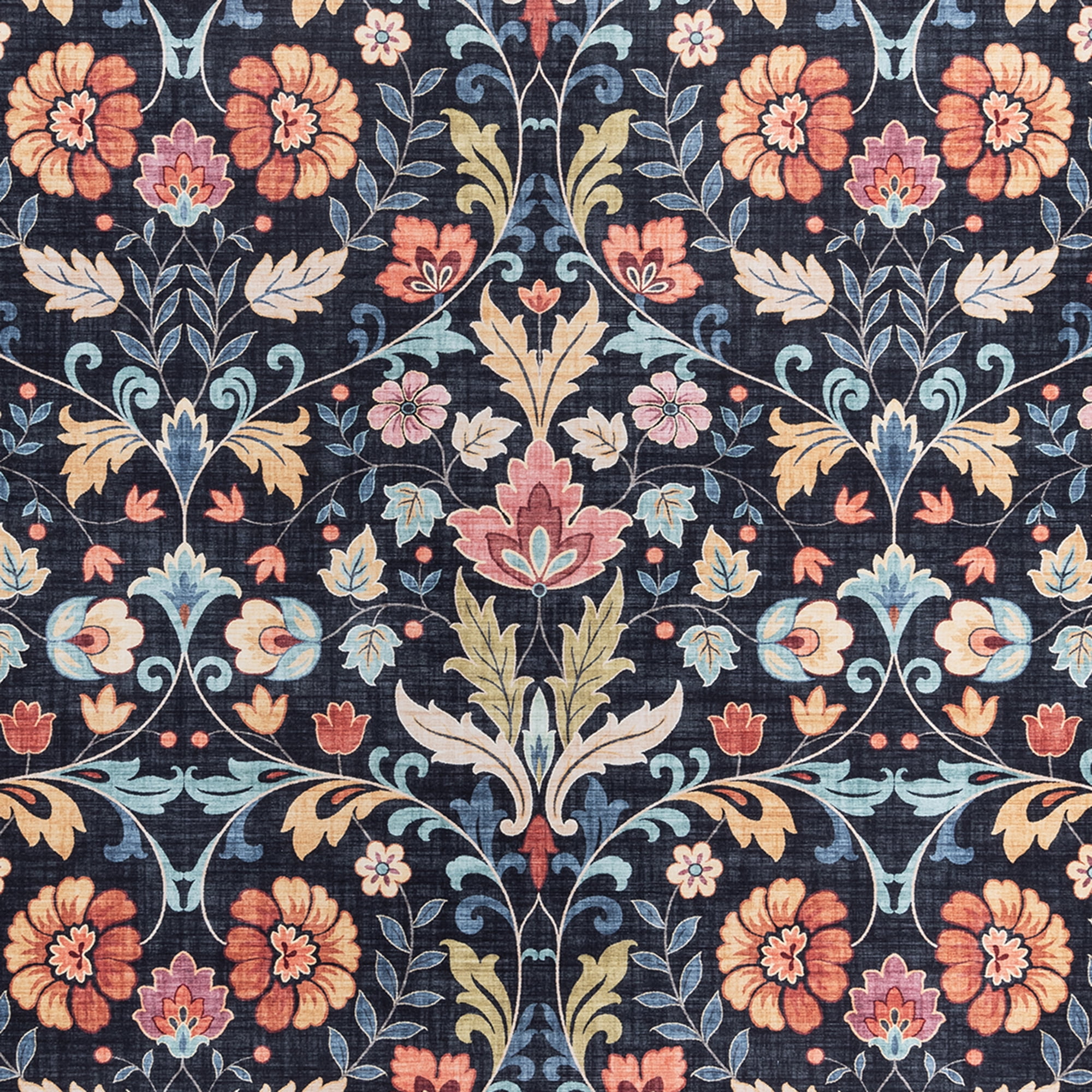 Crystal Print Verner Transitional Floral Multi Area Rug, 3x5