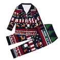 thumbnail image 2 of KICILVS Christmas Family Pajamas Matching Sets Holiday Pajamas Set Long Sleeve Festival Party Sleepwear Xmas Pjs, 2 of 7
