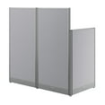 thumbnail image 3 of Pemberly Row Engineered Wood Straight Cubicle Desk in Pure White, 3 of 14