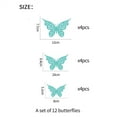 thumbnail image 2 of 12 Pcs Butterfly Decorations,3 Sizes 3 Styles,Exquisite 3D Butterfly Wall Decor,Butterfly Party Birthday Decorations,Butterflies for Crafts,Removable Wall Stickers Room Decor, 2 of 5