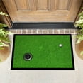 thumbnail image 2 of TIELUTT Green court Printed Velvet Mat Knot Blanket Adult Rug Furry Fuzzy Area Rugs for Living Room Full Room Rug Really Soft Blanket, 2 of 8