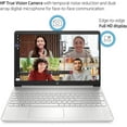 thumbnail image 2 of HP 15 15.6" FHD Business Laptop Computer, Quad Core Intel i5-1135G7 processor, 32GB RAM, 2TB PCIe SSD, Numeric Keypad, Wi-Fi 6, Bluetooth, Type-C, Natural Silver, 2 of 6