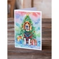 thumbnail image 2 of Basset Hound Christmas Greeting Cards Pack of 8 7 in x 5 in, 2 of 3
