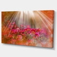 thumbnail image 2 of Rayons de Soleil sur Petites Fleurs Rouges - Grande Œuvre d'Art sur Toile Florale, 2 of 4